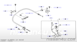 Lever pedal Nissan Almera N16 18005-BN005
