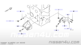 Montagebeugel stuurbekrachtigingspomp QG15/ QG16/ QG18 Nissan 11940-9F600  N16/ P11/ P12/ V10/ WP11