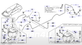 Moer achterklepsproeier Nissan 28979-01U00 Origineel.