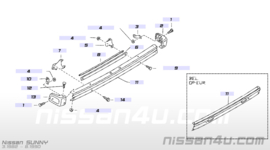 Achterbumper Nissan Sunny B11 - Van 85022-27A06 Origineel.