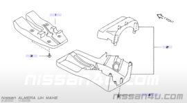 Cover set-steering column Nissan Almera N16 48470-BN800 (48470-BM420)