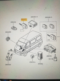 Afstandsbediening Nissan Interstar X70 28599-00QAA