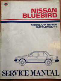 Service manual '' Model U11 series supplement-I '' Nissan Bluebird U11 SM5E-U11SE0