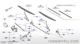 Ruitenwisserstang links Nissan Terrano2 R20 28842-0F000 Gebruikt.