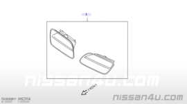 Grille Nissan Micra K11 62310-1F525 (set links + rechts) Origineel.