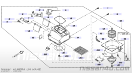 Kachelweerstand Nissan Almera N16/Nissan Almera Tino V10 27150-4M400