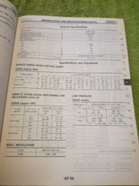 Service manual ''Model D21 series Supplement-XI'' Nissan Pickup D21