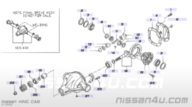 Oliekeerring differentieel Nissan 38189-N3112