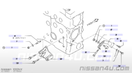 Bracket-power steering oil pump GA14/GA16 Nissan 11940-53Y00 B13/ C23/ N14/ N15/ P10/ W10/ Y10 Used part.