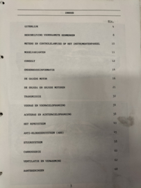 Product bulletin ''Nissan Primera model P10'' introduktie mededeling. Gebruikt.