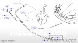 Koplampsproeierslang links Nissan Primera P11/ WP11 28940-9F902