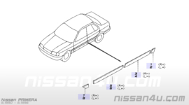 Sierstrip portier linksachter Nissan Primera P10 82871-3F000