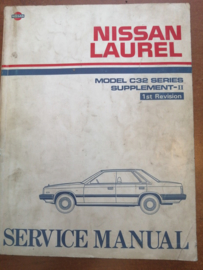 Service manual '' Model C32 series Supplement II '' SM7E-C32SG1 Nissan Laurel C32 Gebruikt.