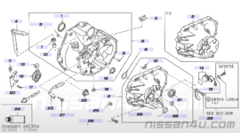 Neutraal positieschakelaar versnellingsbak Nissan Micra K10 32005-01B00