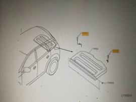 Montagekoort hoedenplank Nissan Qashqai J10 79965-JD10A