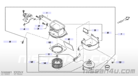 Kachelweerstand Nissan 27150-62J00 B13/ N14/ W10/ Y10 Gebruikt