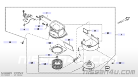 Kachelmotor Nissan 27220-81N00 B13/ N14/ W10/ Y10 gebruikt