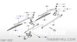 Ruitenwisserstang links Nissan Micra K11 28842-5F000 Gebruikt.
