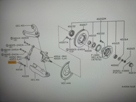 Cap-stopper bolt Nissan 40039-2S610 Original.
