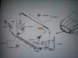 Afdekkap koplampsproeier links Nissan 350Z Z33 28659-CD702 Origineel.