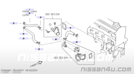 Koelwaterslang CD17 Nissan 21303-17A02 B12/ N12/ N13/ T11/ Y10