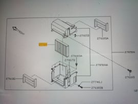 Interieurfilter Nissan Micra K11 27893-6F600-KE Origineel.