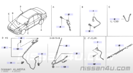 Antennespriet Nissan Almera N15 28215-2N300