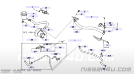 Houder stuuroliereservoir Nissan Almera (Tino)  N16 /V10 49190-BM402 (vlak)