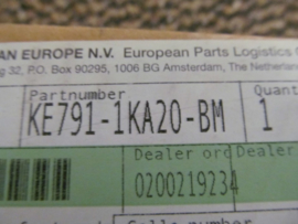 Kofferklepsierstrip mat zwart Nissan Juke F15 KE791-1KA20 BM