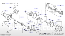 Cap distributor Nissan 22162-78A10 Nieuw B12/ D21/ GC22/ K10/ N13/ N14