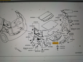 Kofferbak Bagage opbergbak Nissan Note E12 84985-3VV0A