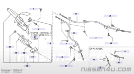 Wielnaafsamenstelling achteras links Nissan 100NX 43041-50Y00 (20210214) Gebruikt.