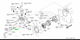 Gasket-housing thermostat TD25 Nissan 14465-43G02 D21/ E24 Original.