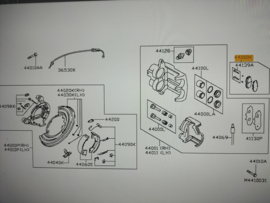 Pad kit-disc brake, rear Nissan D4060-9X60A Original.