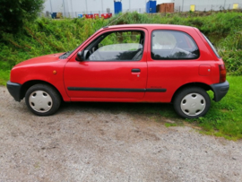 Nissan Micra K11 CG10DE rood 1993, Nieuw binnen sinds 7-10-2023