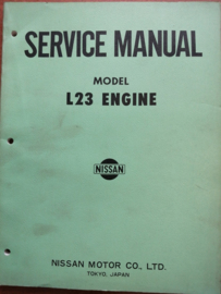 Service manual '' model L23 engine ''  Datsun Cedric 130 29711 (40330040)