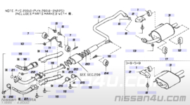 Voorpijp Nissan Almera N15 1.6 20010-0N200