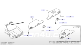 Montageschroef M5 X 20 zonneklep Nissan 08533-52042