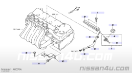 Tube fuel Nissan Micra K12 17520-AX010 + 4x 16600-AX200