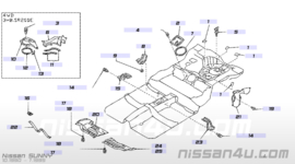 Afdichtrubber afdekkap benzinetank Nissan 74847-50Y00 B13/ N14