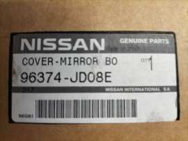 Cover-mirror body left-hand Nissan 96374-JD08E Original.