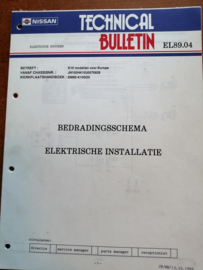 Technical bulletin EL 89.04 Bedradingsschema Elektrische Instalatie Nissan Micra K10