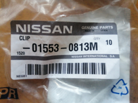 Bevestigingsclip zwart/wit Nissan 01553-0813M (7485112900) Origineel