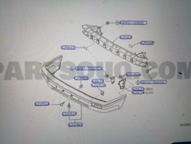 Bumperbalk voorbumper Nissan Bluebird T12/ T72 Gebruikt.