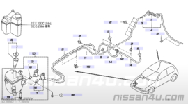 Ruitensproeierslang Nissan Sunny N14 28940-50C00