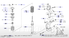 Bolt link compl.transcerse Nissan Primera P11/ WP11 54550-86J11 Used part.