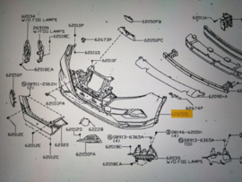 Voorbumper Nissan Qashqai J11 62022-4EA0H (KAD)