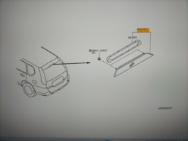 Derde remlicht Nissan X-Trail T31 26590-JG00F Nieuw.