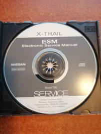 Electronic Service manual '' Model T30 series '' Nissan X-Trail T30 SM3E00-1T30E0E Gebruikt.