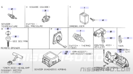 Sensor & diagnosis-air bag Nissan Micra K11 28556-AP025 (28556-AP002) (Bosch 0 285 001 411)